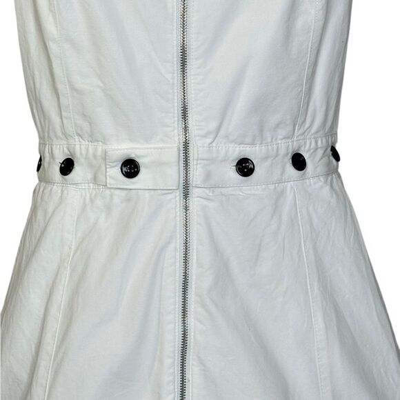 Proenza Schouler White Front Zipper A-line Midi Dress  | Size 8 - Picture 8 of 14